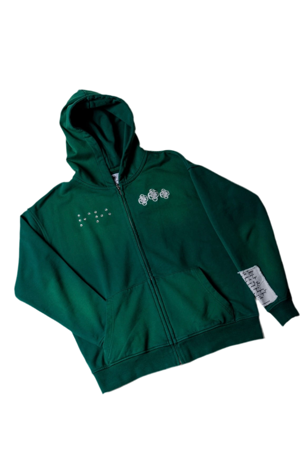 “FOR THE LOVE OF THE CLOVER” ZIP UP HOODIE