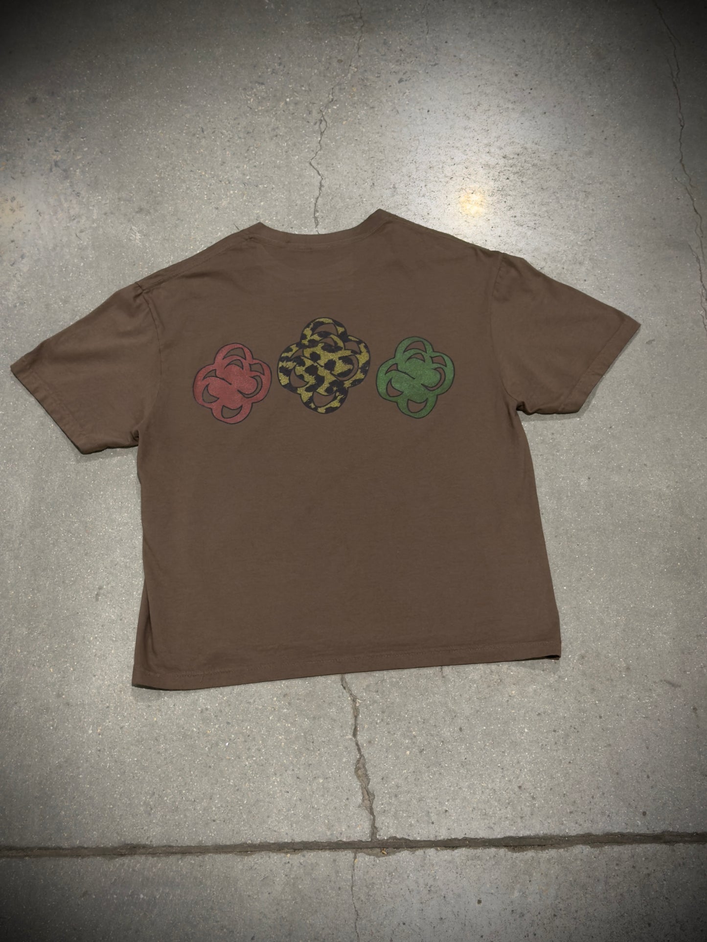 “TRUST YOUR GUT” T SHIRT (BROWN)